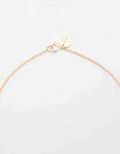 Load image into Gallery viewer, 14K gold filled pave evil eye necklace
