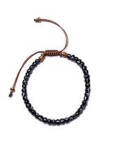 Load image into Gallery viewer, We Are All Smith - Dark Blue Chevron Glass Bead Bracelet for Men
