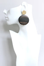 Load image into Gallery viewer, Ebony Wood Statement Earrings
