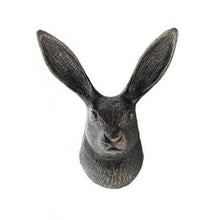 Load image into Gallery viewer, Decorative rabbit head coat hook on a white background
