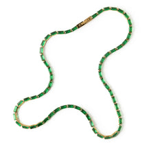 Load image into Gallery viewer, Rectangular Tennis Necklace in Green
