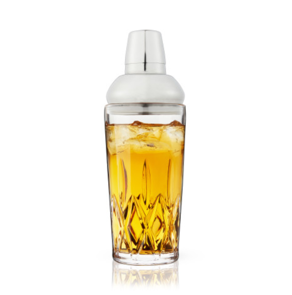 Admiral™ Crystal Cocktail Shaker with  Built-in Strainer