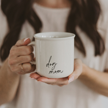 Load image into Gallery viewer, Person holding a mug with 'dog mom' text
