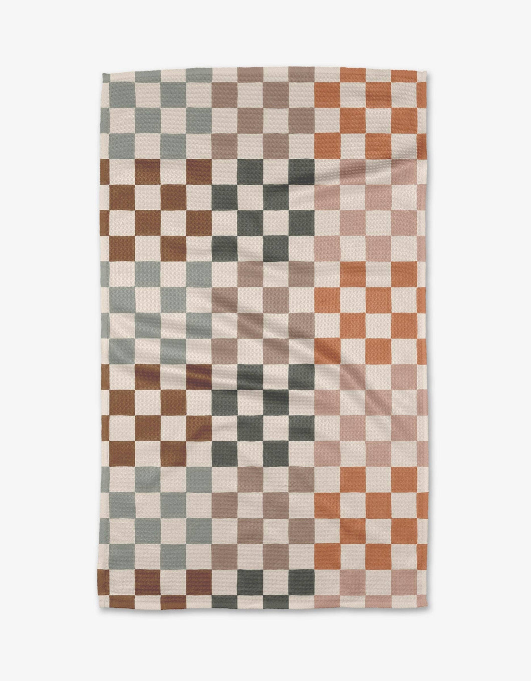 multi color checker patterned kitchen tea towel 