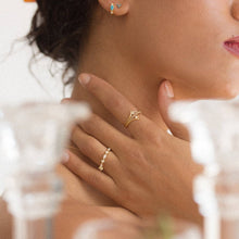 Load image into Gallery viewer, chevron gold plated ring
