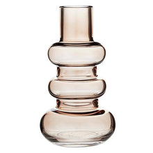 Load image into Gallery viewer, Cocoa Glass Bubble Vase on a white background
