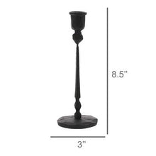 Load image into Gallery viewer, Palermo Taper Candle Holder, Iron - Black
