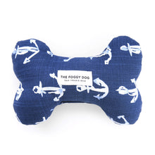 Load image into Gallery viewer, The Foggy Dog - Down By The Sea Dog Bone Squeaky Toy
