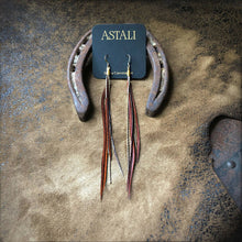 Load image into Gallery viewer, ASTALI - FREEBIRDS COLLECTION: Mini Feather Earrings - Coachman Brown
