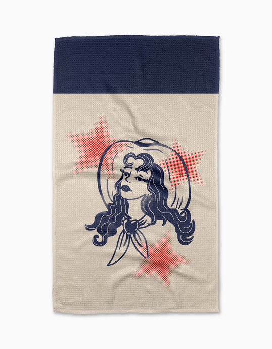 Geometry - Cowgirl Summer Tea Towel