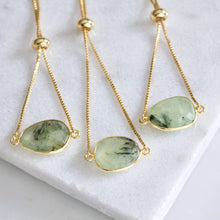 Load image into Gallery viewer, Mesa Blue Moss Prehnite Adjustable Bracelet
