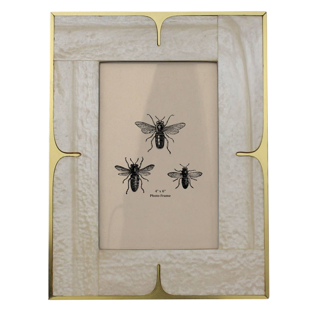 HomArt - Picture Frame, Resin & Brass – 4x6