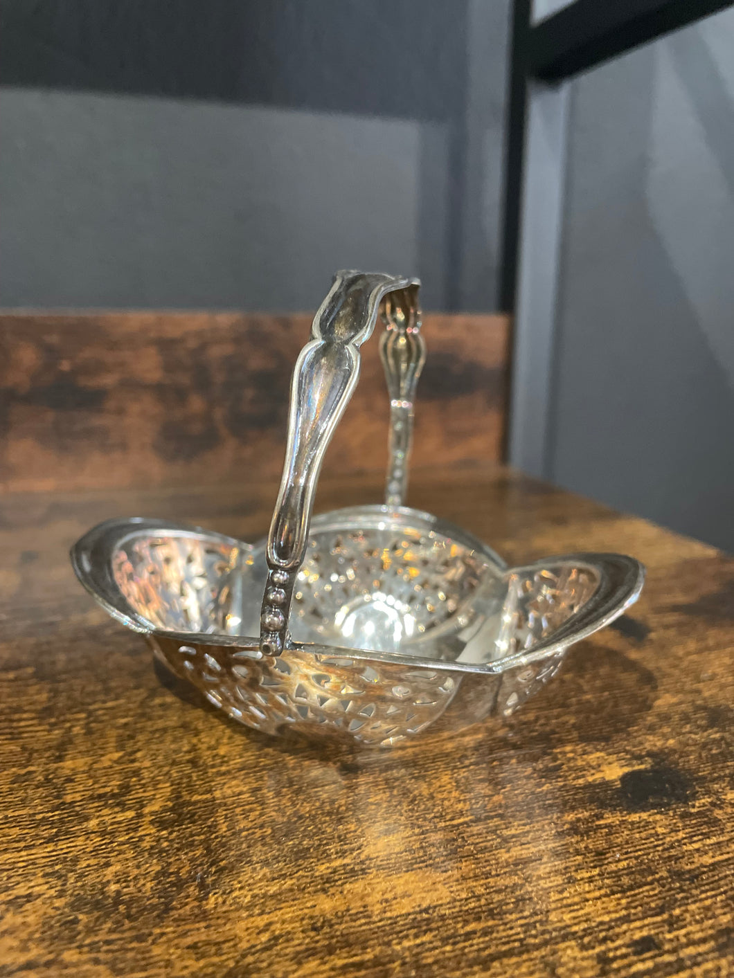 Pierced Sterling Silver Scalloped Bonbon Dish