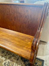 Load image into Gallery viewer, Wooden bench with a textured surface in an indoor setting
