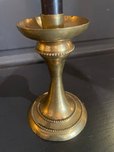 Load image into Gallery viewer, Vintage Gothic Brass Candlestick
