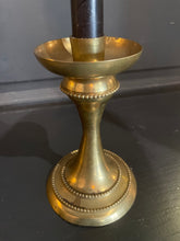 Load image into Gallery viewer, Vintage Gothic Brass Candlestick
