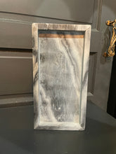 Load image into Gallery viewer, Marble-patterned tray on a dark surface
