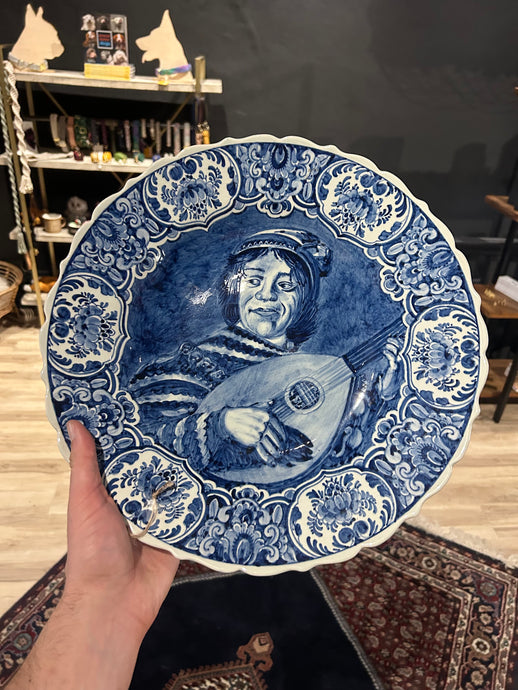 vintage jester plate