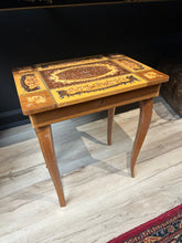 Load image into Gallery viewer, vintage wood musical storage desk
