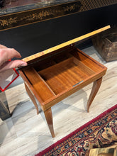 Load image into Gallery viewer, vintage wood musical storage desk
