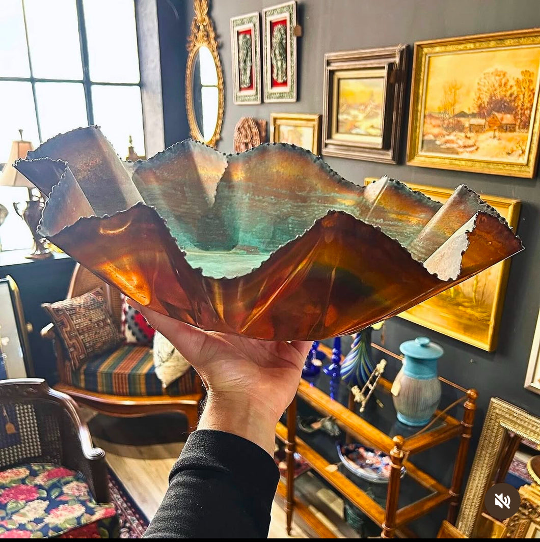 vintage copper bowl