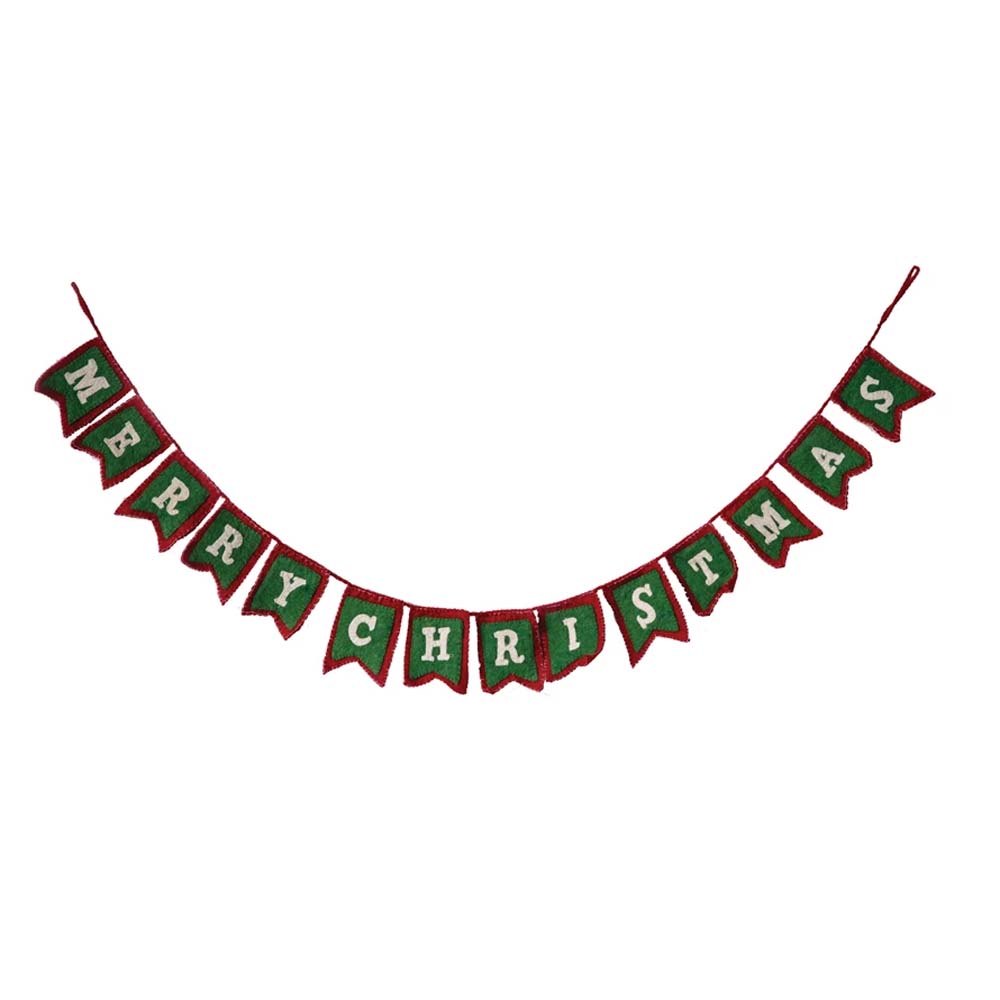 Merry Christmas Wool Felt Garland