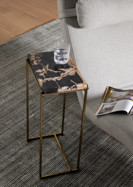 Tig End Table - Petrified Wood