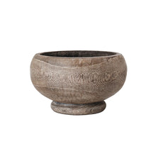 Load image into Gallery viewer, Decorative wooden planter on a white background
