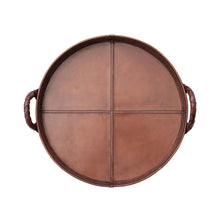 Load image into Gallery viewer, Decorative Woven Leather Tray
