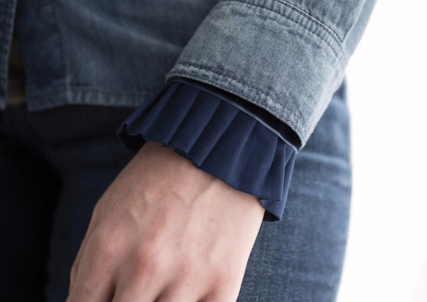 Velvet Wrist Ruffle Cuffs