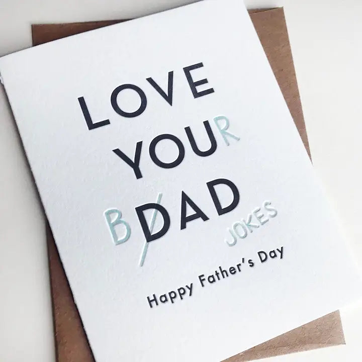 Love You Dad (Love Your Bad Jokes) Father's Day Card