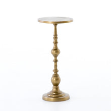 Load image into Gallery viewer, Gold side table  on a white background
