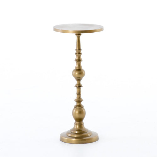 Gold side table  on a white background