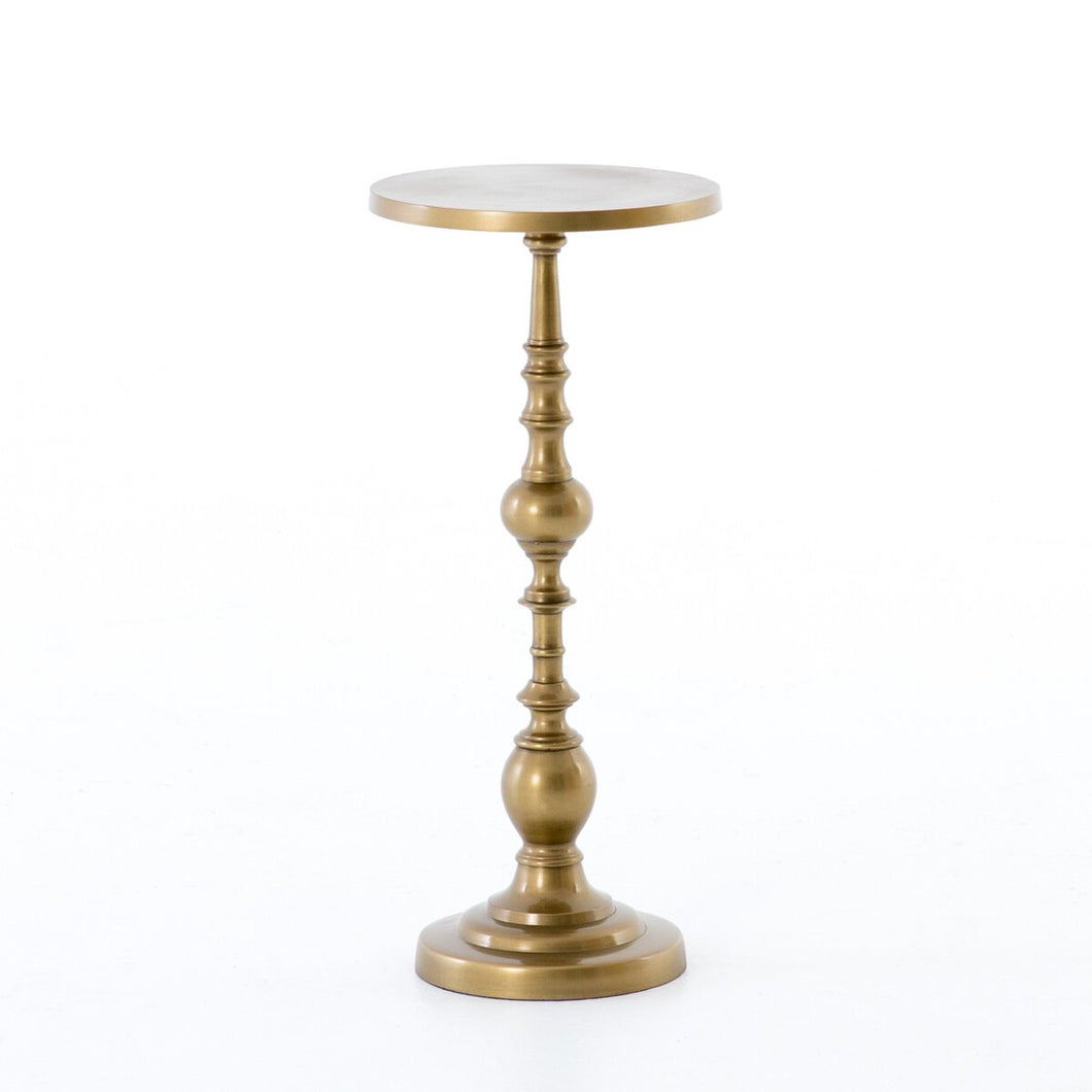 Gold side table  on a white background