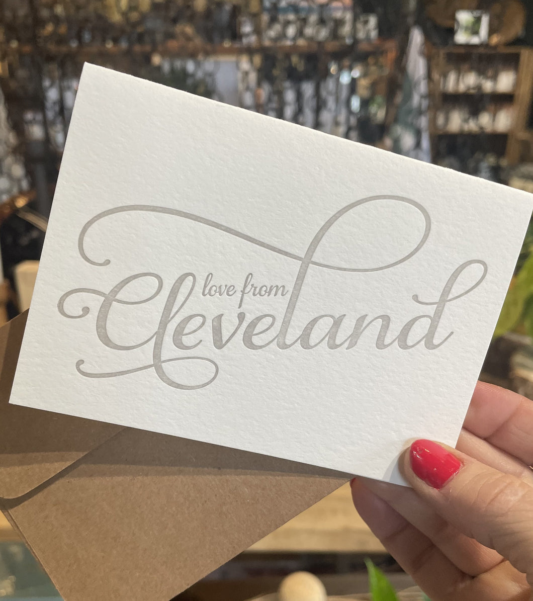 Love From Cleveland Greeting Card