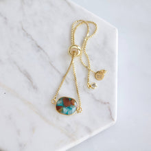 Load image into Gallery viewer, Mesa Blue Aqua Terra Adjustable Bracelet 
