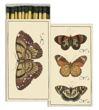 Load image into Gallery viewer, Matchbox with butterfly illustrations on a white background
