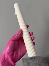Load image into Gallery viewer, High Ribbed Pillar Candle

