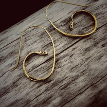 Load image into Gallery viewer, Bisjoux - Handmade Brass Serpent Wire Earrings
