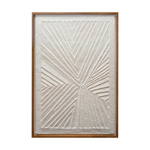 Load image into Gallery viewer, Oak Wood Framed Textured Wall Decor
