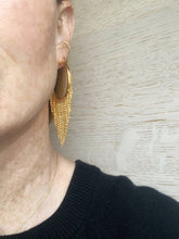 Load image into Gallery viewer, Darla Fringe Hoop Earrings
