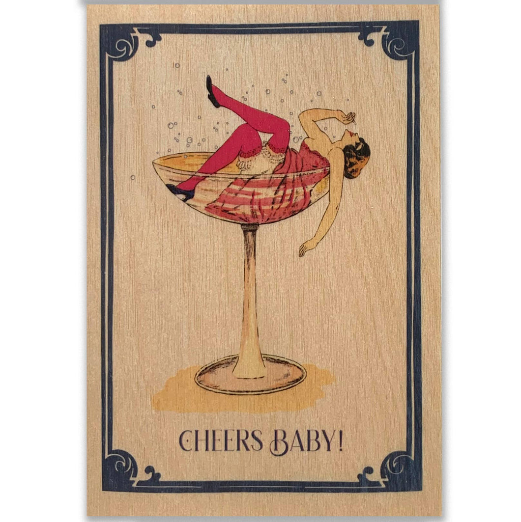 Bubbles Baby Wood Card Folding
