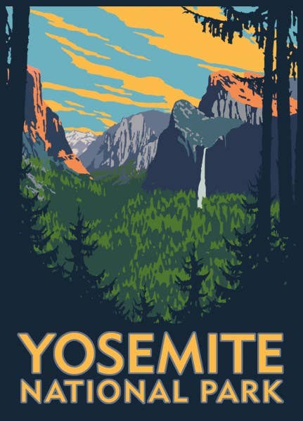 Yosemite National Park Luggage Tag 