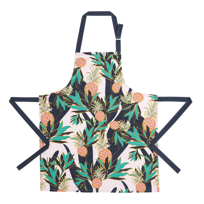100% cotton pineapple printed apron designed by Teresa Chan