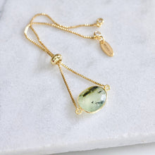 Load image into Gallery viewer, Mesa Blue Moss Prehnite Adjustable Bracelet

