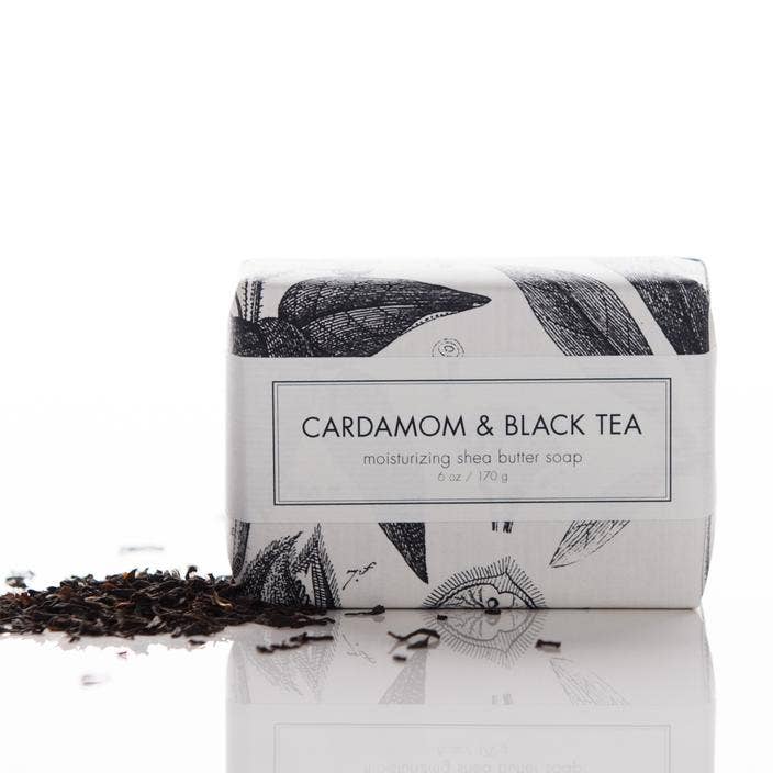 Cardamom & Black Tea Holiday Shea Butter Soap Bar