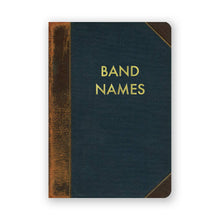 Load image into Gallery viewer, Notebook with 'BAND NAMES' text on a white background

