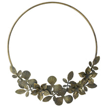 Load image into Gallery viewer, Bronze leafy wreath on a white background
