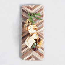 Load image into Gallery viewer, Chevron Mango Wood Cheese Board
