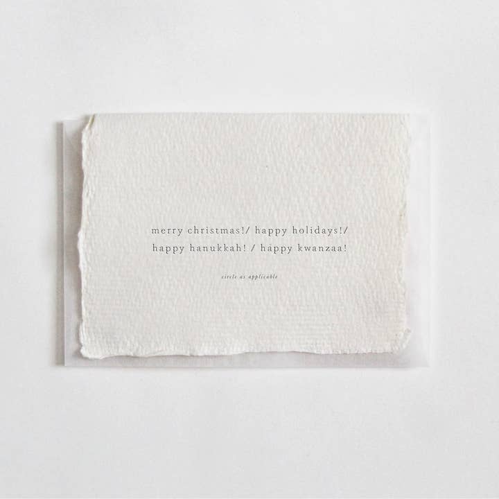 World Holiday Mini Card